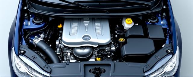 Moteur de voiture soigneusement nettoyé et détaillé, aspect neuf